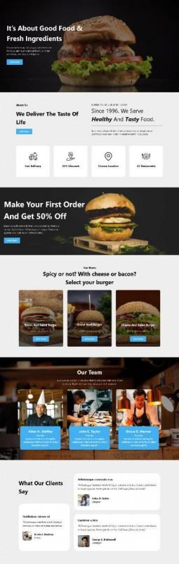 Sablon képernyőkép - Burger